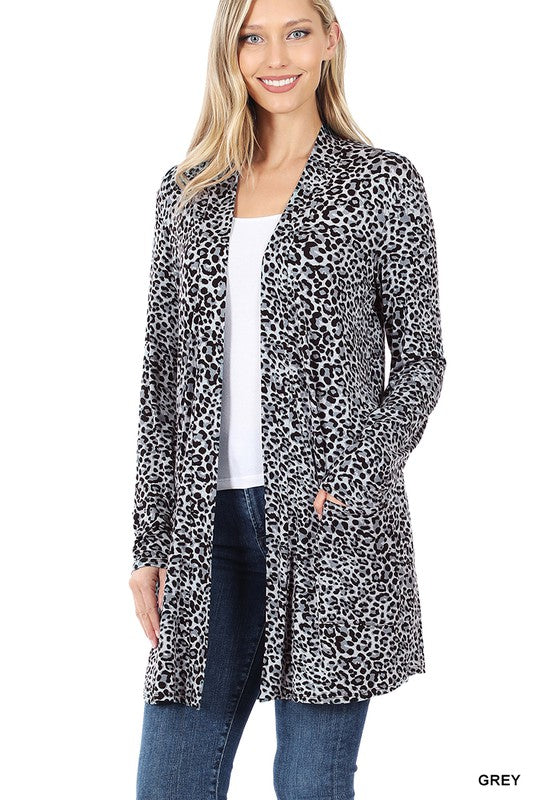 Leopard Print Cardigan