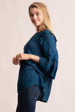 Load image into Gallery viewer, RUFFLE DETAILED 3/4 BELL SLEEVE

