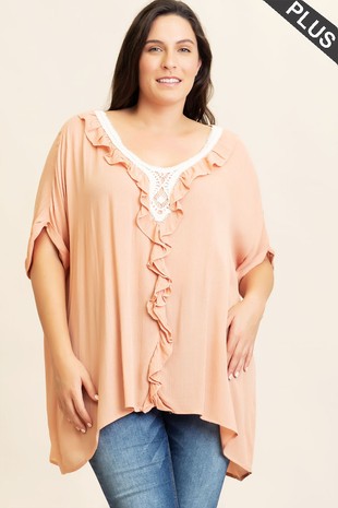 RUFFLE PANELED TOP
