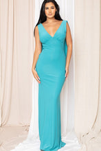 Load image into Gallery viewer, DRAPPED BACK GODDESS MAXI DRESS
