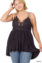 Load image into Gallery viewer, PLUS LACE CROCHET CAMI

