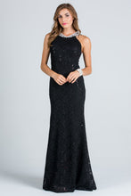 Load image into Gallery viewer, EMBELLISHED NECK LACE GOWN
