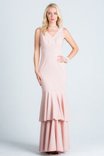 Load image into Gallery viewer, LAYER TECHNO CREPE MERMAID GOWN
