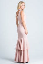 Load image into Gallery viewer, LAYER TECHNO CREPE MERMAID GOWN
