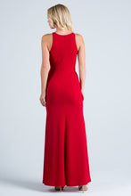 Load image into Gallery viewer, BLACK EMBELLISHED NECK GOWN
