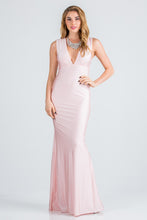 Load image into Gallery viewer, ROUCHED V-NECK GOWN

