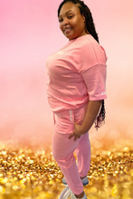 Load image into Gallery viewer, PLUS DROP SHOULDER TOP AND JOGGER PANTS SET-KNOW NO LIMITS
