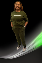 Load image into Gallery viewer, PLUS DROP SHOULDER TOP AND JOGGER PANTS SET-JESUS CARES
