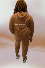 Load image into Gallery viewer, French Terry Zipper Hoodie Jacket &amp; Jogger Pants Set-GOD IS THE GREATEST
