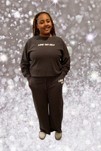 Load image into Gallery viewer, Plus Cotton Raglan Sleeve Top &amp; Top Lounge Pants-LOVE THY SELF
