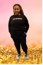 Load image into Gallery viewer, PLUS FRENCH TERRY RAGLAN SLEEVE PULLOVER &amp; JOGGER PANTS SET-GOD IS THE GREATEST
